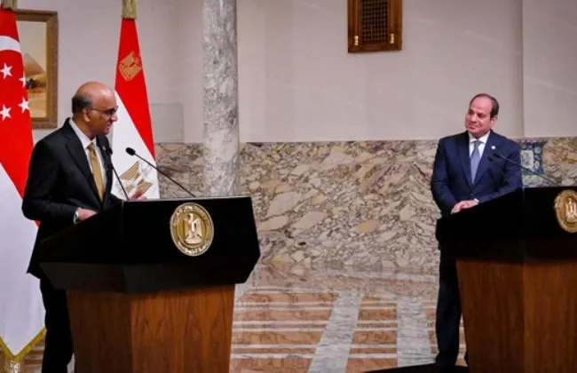 رئيس سنغافورة يوجه الدعوة إلى الرئيس السيسى لزيارة بلاده العام المقبل 