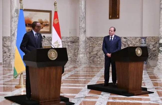 الرئيس السيسى ونظيره الرواندى يشهدان توقيع مذكرات تفاهم فى إدارة الموارد المائية وتبادل تخصيص الأراضى 