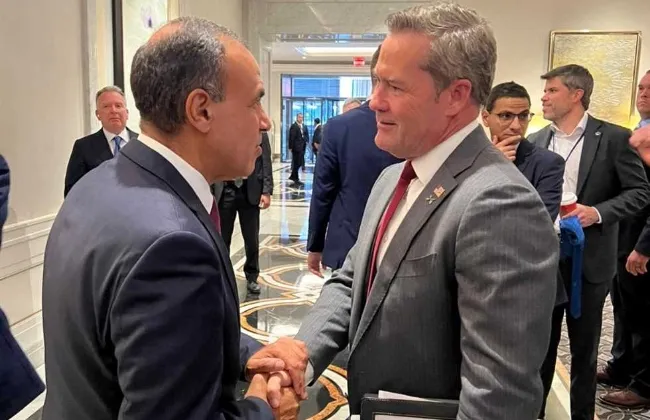 وزير الخارجية يلتقي المندوب الدائم الأمريكي لدى الأمم المتحدة 