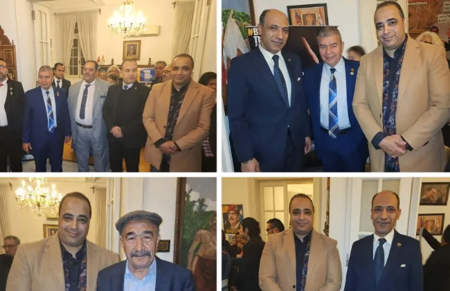 بالصور.. د. فريد شوقي وكمال أبو عيطة في ضيافة سفارة فنزويلا بلقاء 'تقرير المصير'