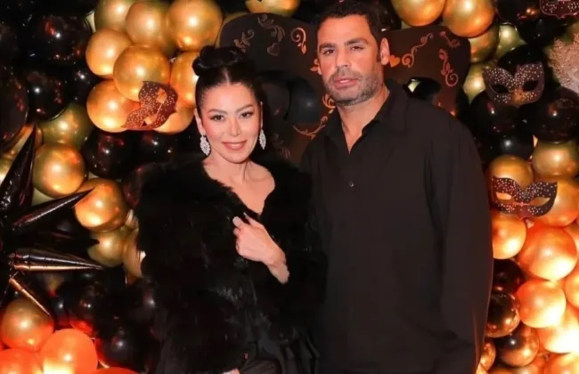 لقاء الخميسي تنشر صورتها مع زوجها عبد المنصف بعد حلقته الأخيرة