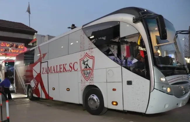 حافلة الزمالك تصل ستاد 