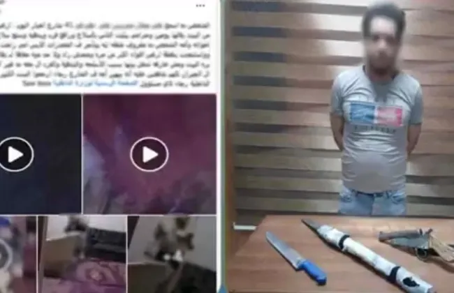 مشهد صادم بالعجوزة.. شاب يعتدي على والدته ويطردها من منزلها والأمن يتدخل