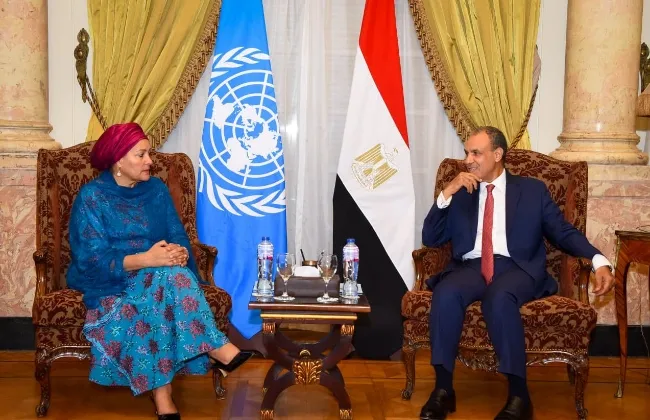 وزير الخارجية يستقبل نائبة سكرتير عام الأمم المتحدة