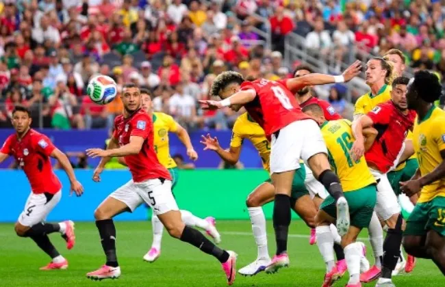 نهاية الشوط الأول.. منتخب مصر يتقدم على أستراليا 1-0
