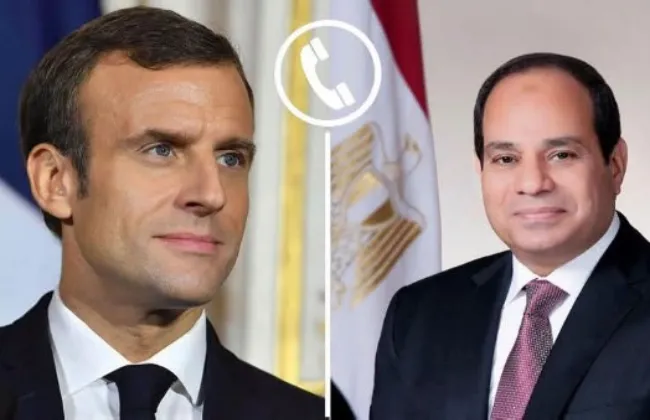 الرئيس السيسى يؤكد لماكرون تضامن مصر الكامل مع فرنسا إثر الحرائق ببعض المناطق