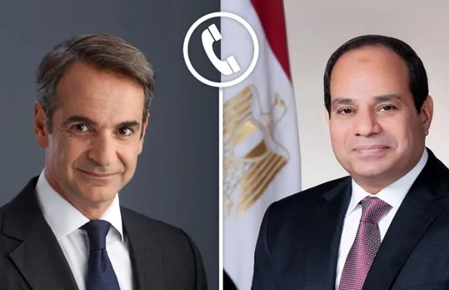 الرئيس السيسى ورئيس وزراء اليونان يؤكدان أهمية التوصل إلى تسوية سلمية واتفاق شامل بين واشنطن وطهران