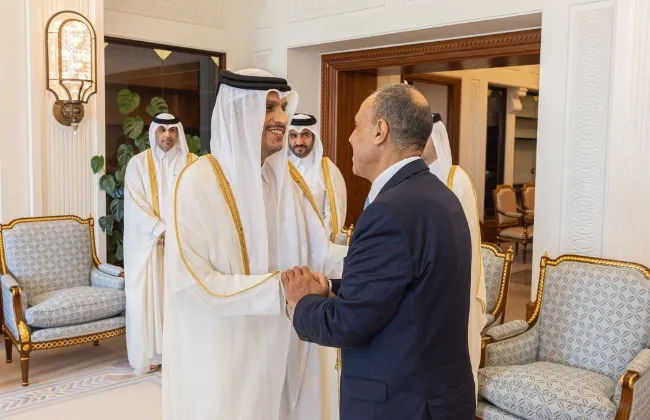 وزير الخارجية يبحث مع رئيس وزراء قطر تطورات 