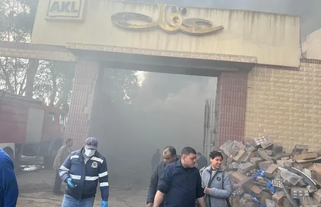 إصابة 8 أشخاص باختناق فى حريق مصنع للشنط والأحذية بالقنطرة غرب بالإسماعيلية
