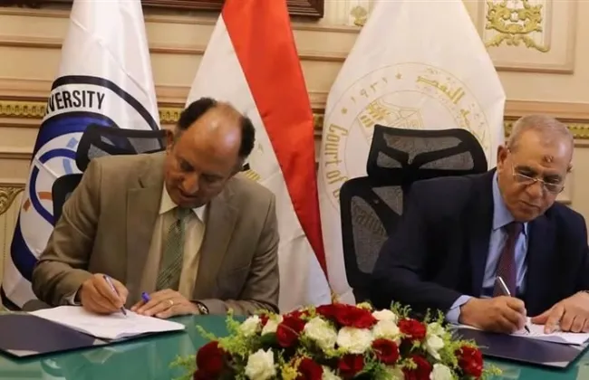 بروتوكول تعاون بين مجلس القضاء الأعلى وجامعة حلوان الأهلية لتعزيز التدريب والبحث العلمى