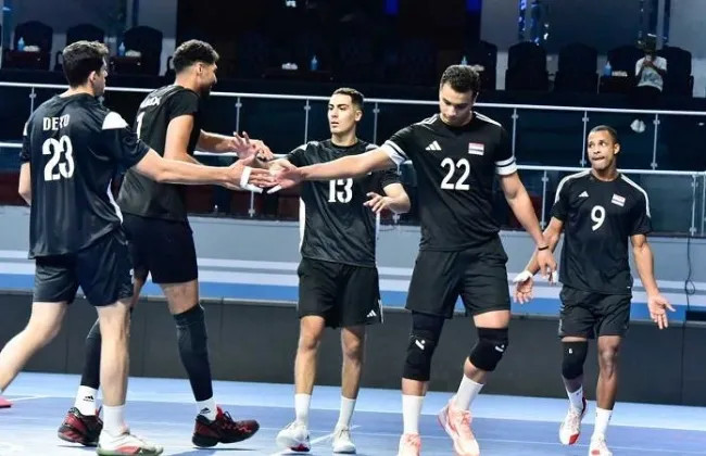 منتخب مصر لرجال الكرة الطائرة يهزم المغرب فى بطولة أفريقيا بتونس