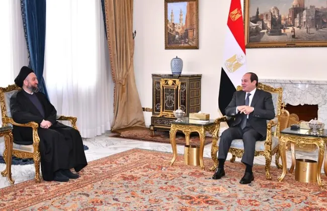الرئيس السيسى يؤكد أهمية مواصلة دور العراق فى تعزيز الأمن الجماعى للدول العربية